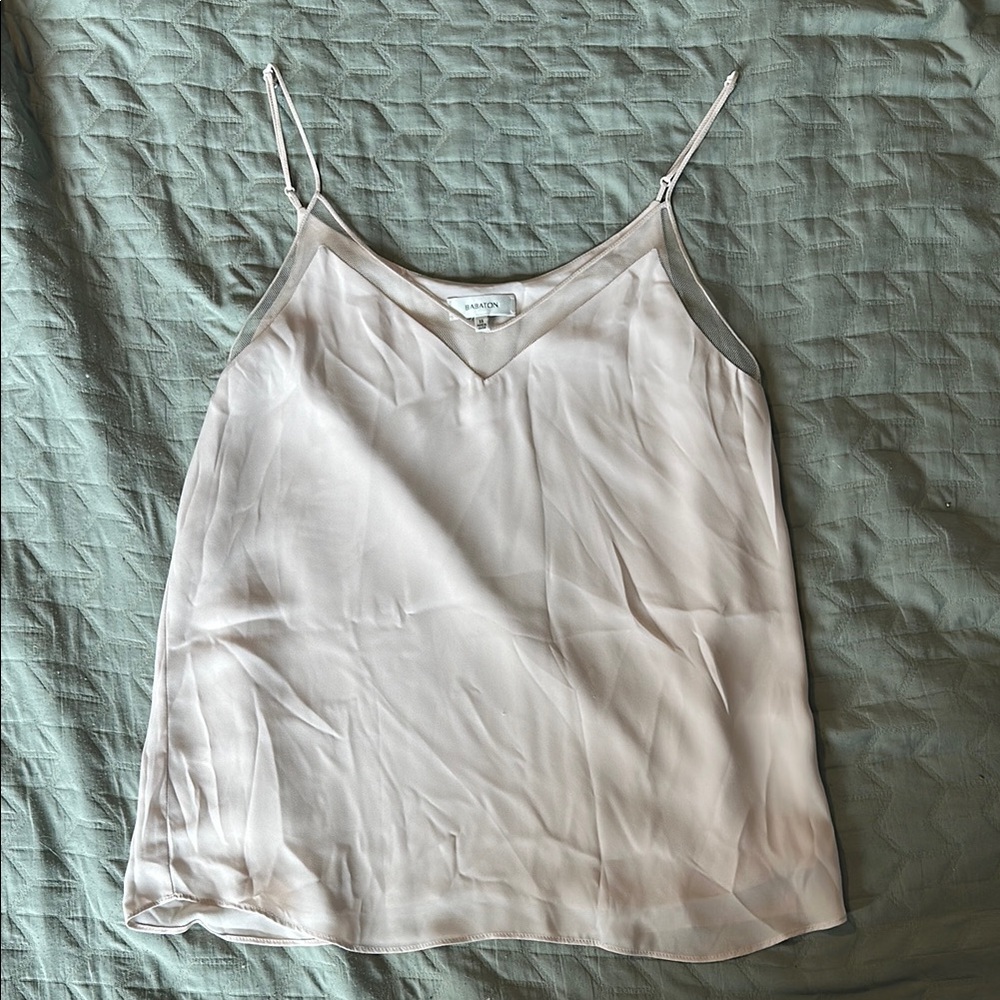 Babaton White Sleeveless Camisole Top